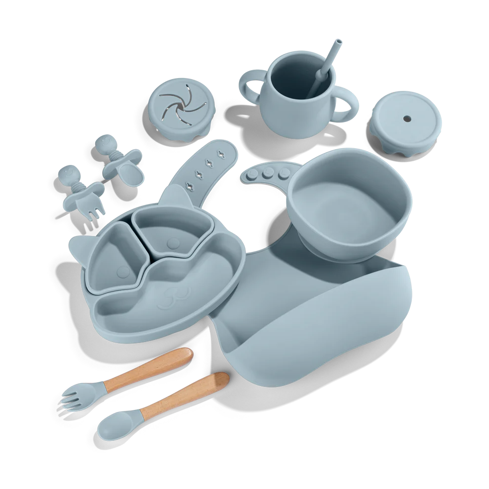 Silicone Baby Feeding Set 11pc Bundle