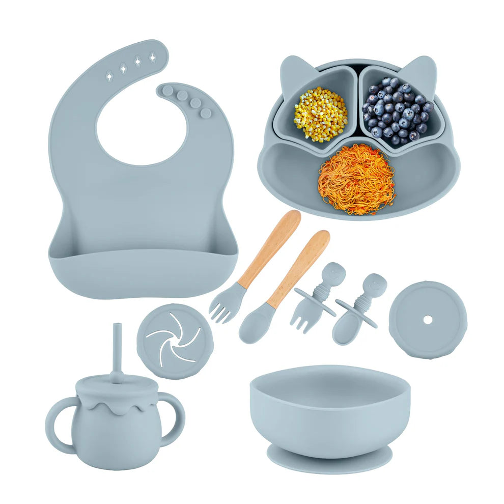 Silicone Baby Feeding Set 11pc Bundle