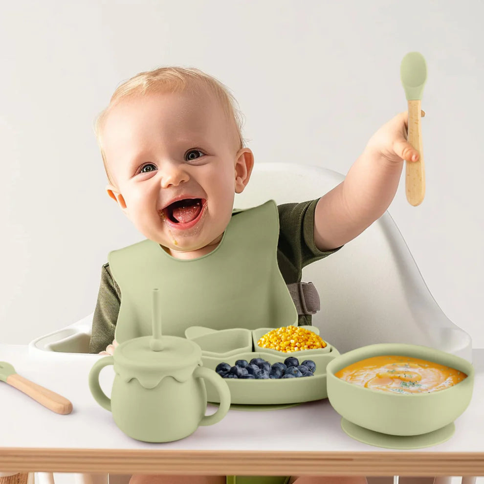 Silicone Baby Feeding Set 11pc Bundle