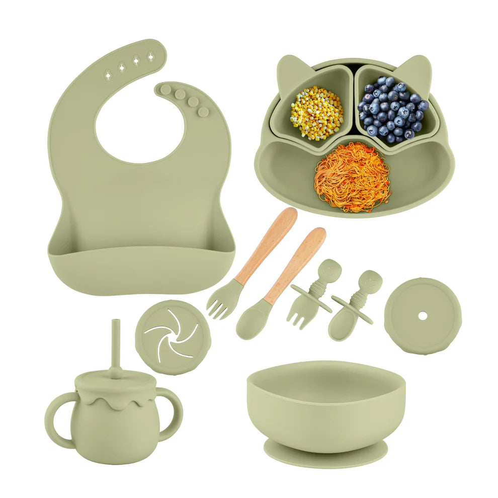 Silicone Baby Feeding Set 11pc Bundle