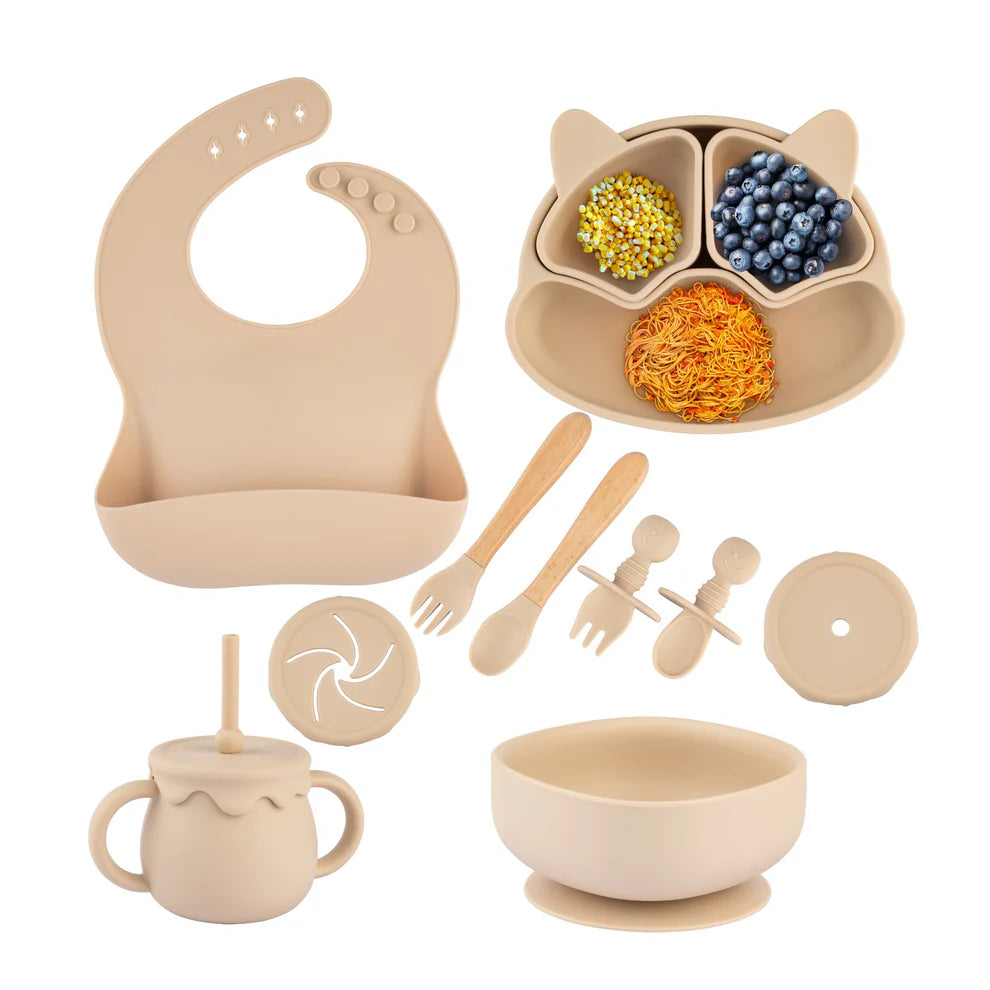 Silicone Baby Feeding Set 11pc Bundle