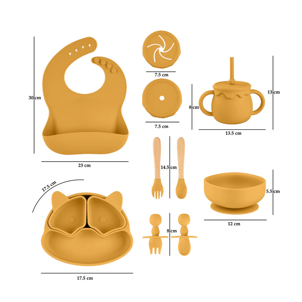 Silicone Baby Feeding Set 11pc Bundle